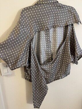 Walk of Shame Asymmetrical silk top Size FR38